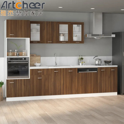 ποιότητας  Particle Board Kitchen Cabinets in Industrial Style with Artificial Quartz Countertop εργοστάσιο
