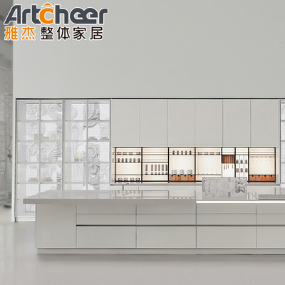 Εσωτερική και εξωτερική κουζίνα Grill με ψυγείο Italian Design Island Kitchen