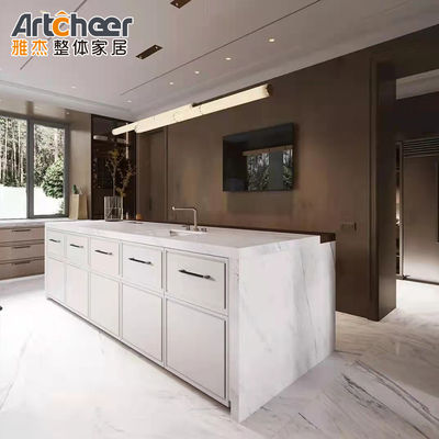 Μινιμαλιστικά Custom ξύλινα ντουλάπια κουζίνας με αξεσουάρ